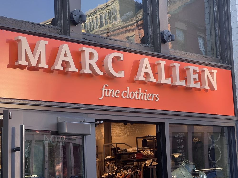 Marc Allen Fine Clothiers storefront Providence